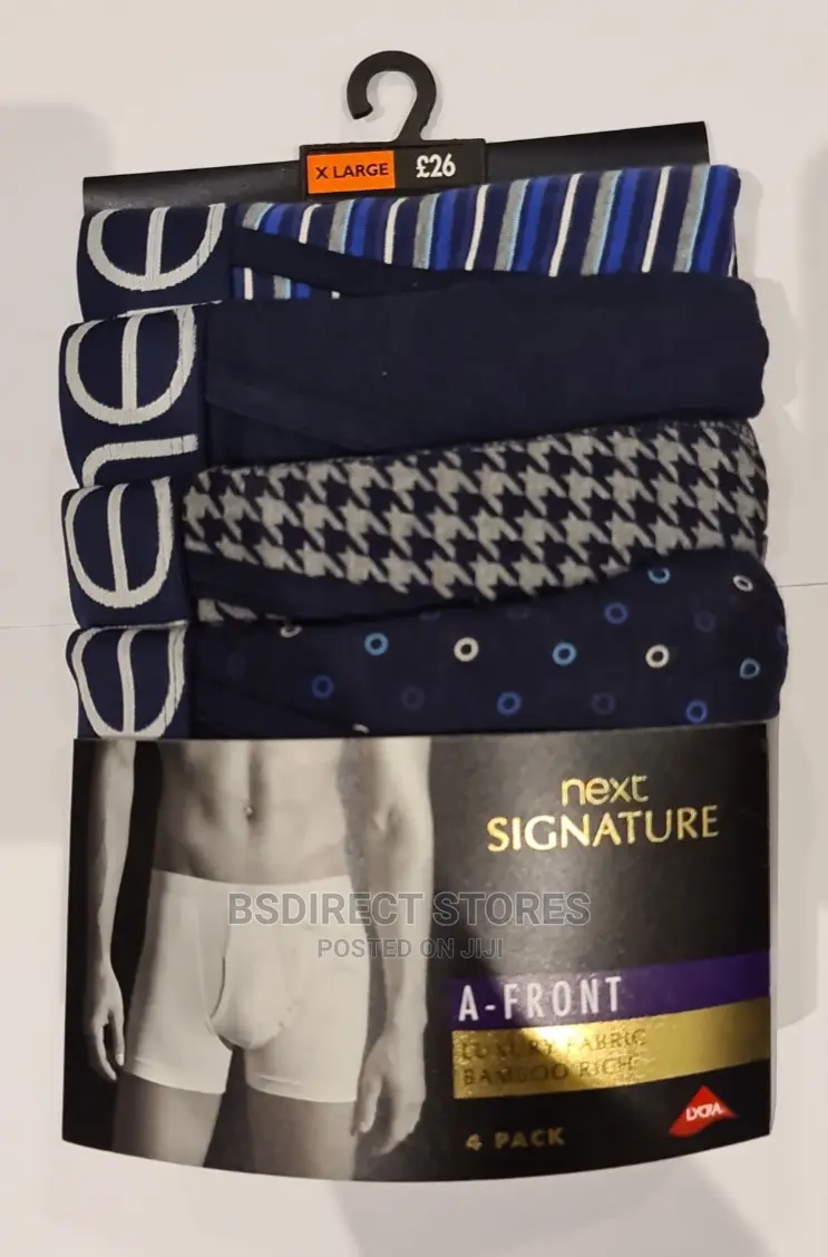 NEXT Signature a-Front Blue Pattern Fabric Bamboo Rich