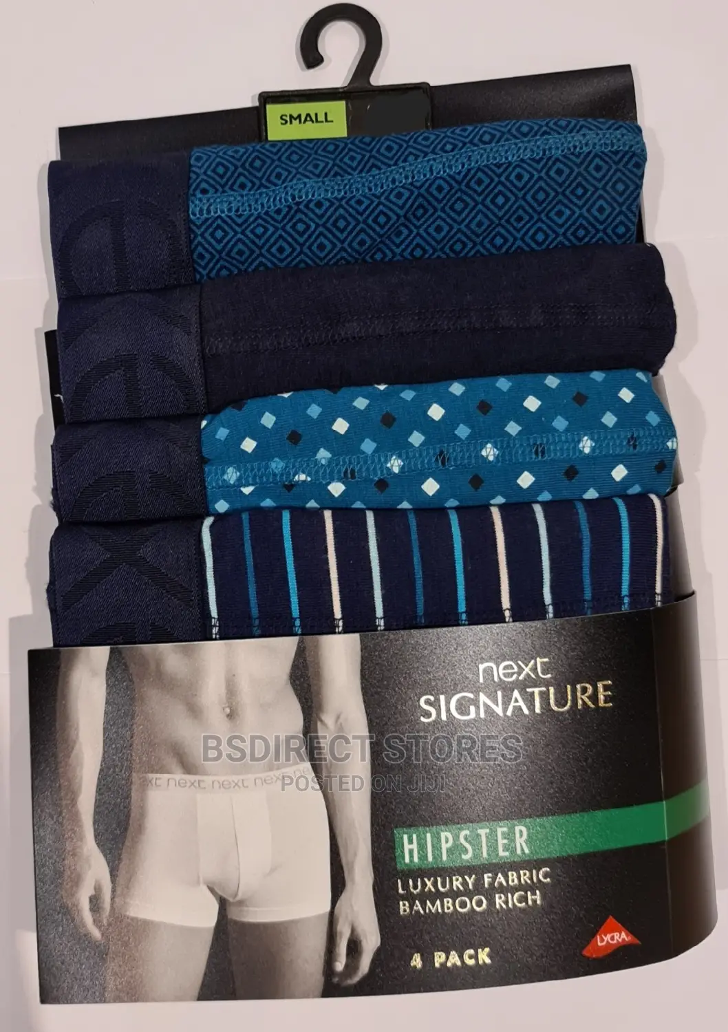 NEXT Signature Hipsters Green Pattern Fabric Bamboo Rich
