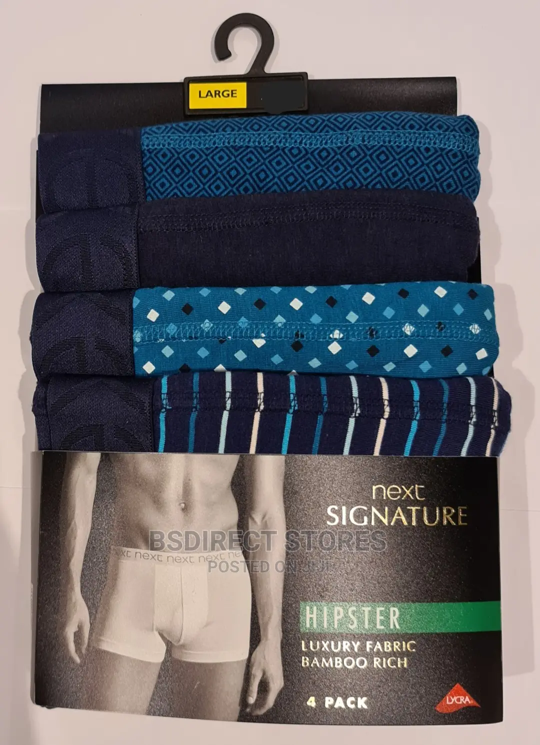 NEXT Signature Hipsters Green Pattern Fabric Bamboo Rich