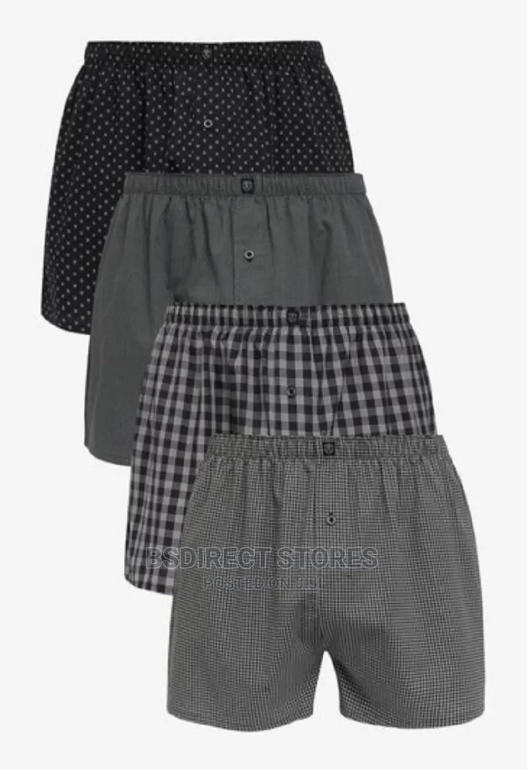 NEXT Grey Pattern Woven Luxury 100% Pure Cotton Men Boxers