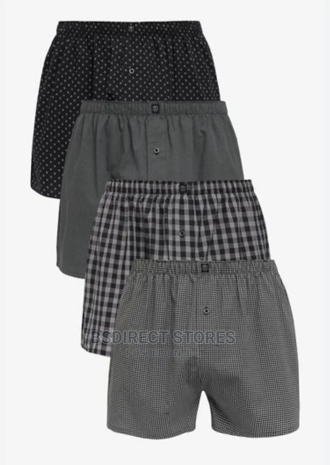 NEXT Grey Pattern Woven Luxury 100% Pure Cotton Men Boxers