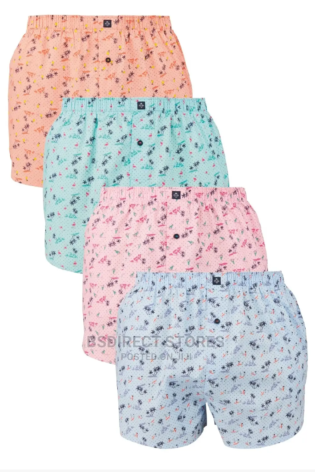 NEXT Beach Print Woven Luxury 100% Pure Cotton Men Boxers