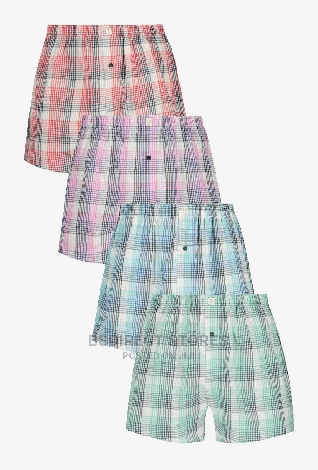 NEXT Bright Check Woven Luxury 100% Pure Cotton Men Boxers