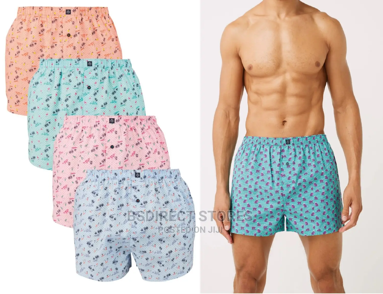 NEXT Beach Print Woven Luxury 100% Pure Cotton Men Boxers