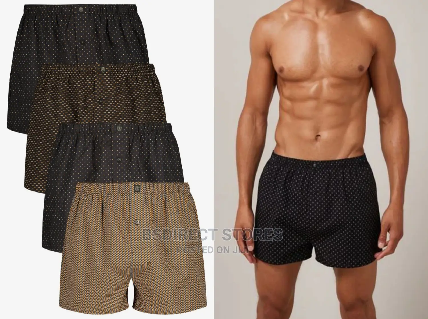 NEXT Brown Pattern Woven Luxury 100% Pure Cotton Men Boxers
