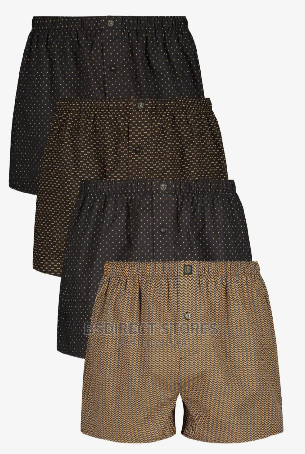 NEXT Brown Pattern Woven Luxury 100% Pure Cotton Men Boxers