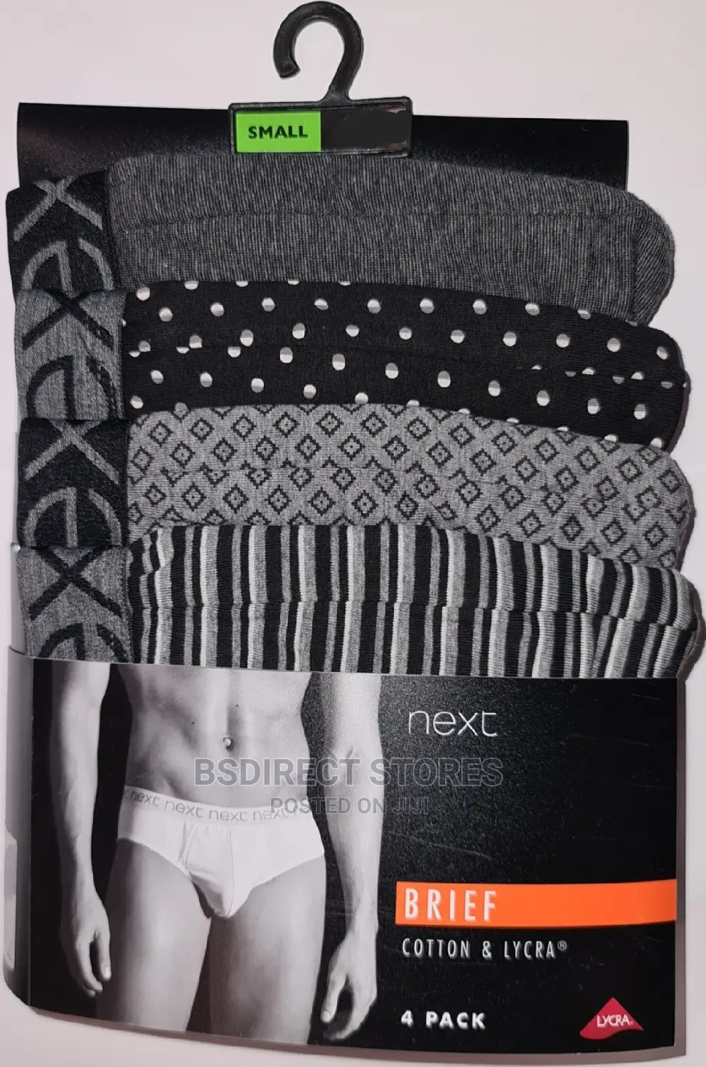 NEXT Hipsters Briefs Grey Pattern Luxury Boxers Pack of 4