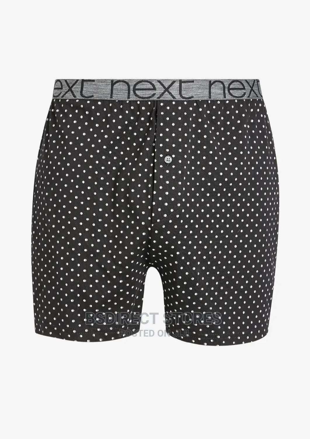 NEXT Black Pattern Loose Fit Luxury 100% Pure Cotton Boxers