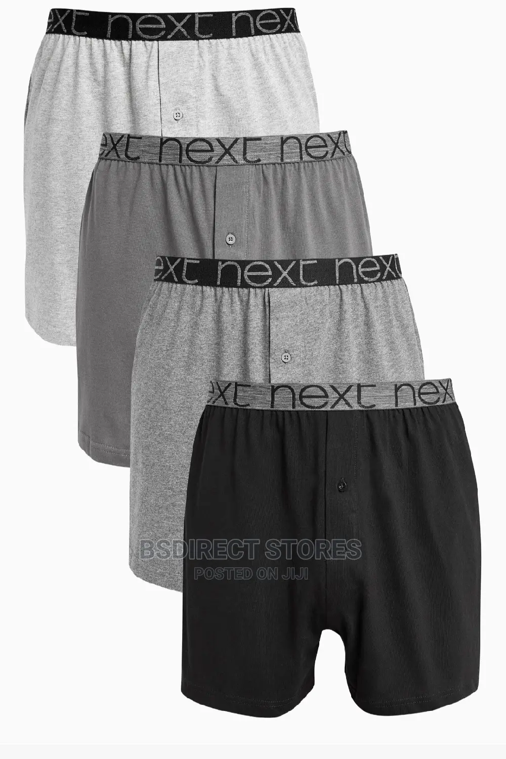 NEXT Grey Mix Loose Fit Luxury 100% Pure Cotton Boxers