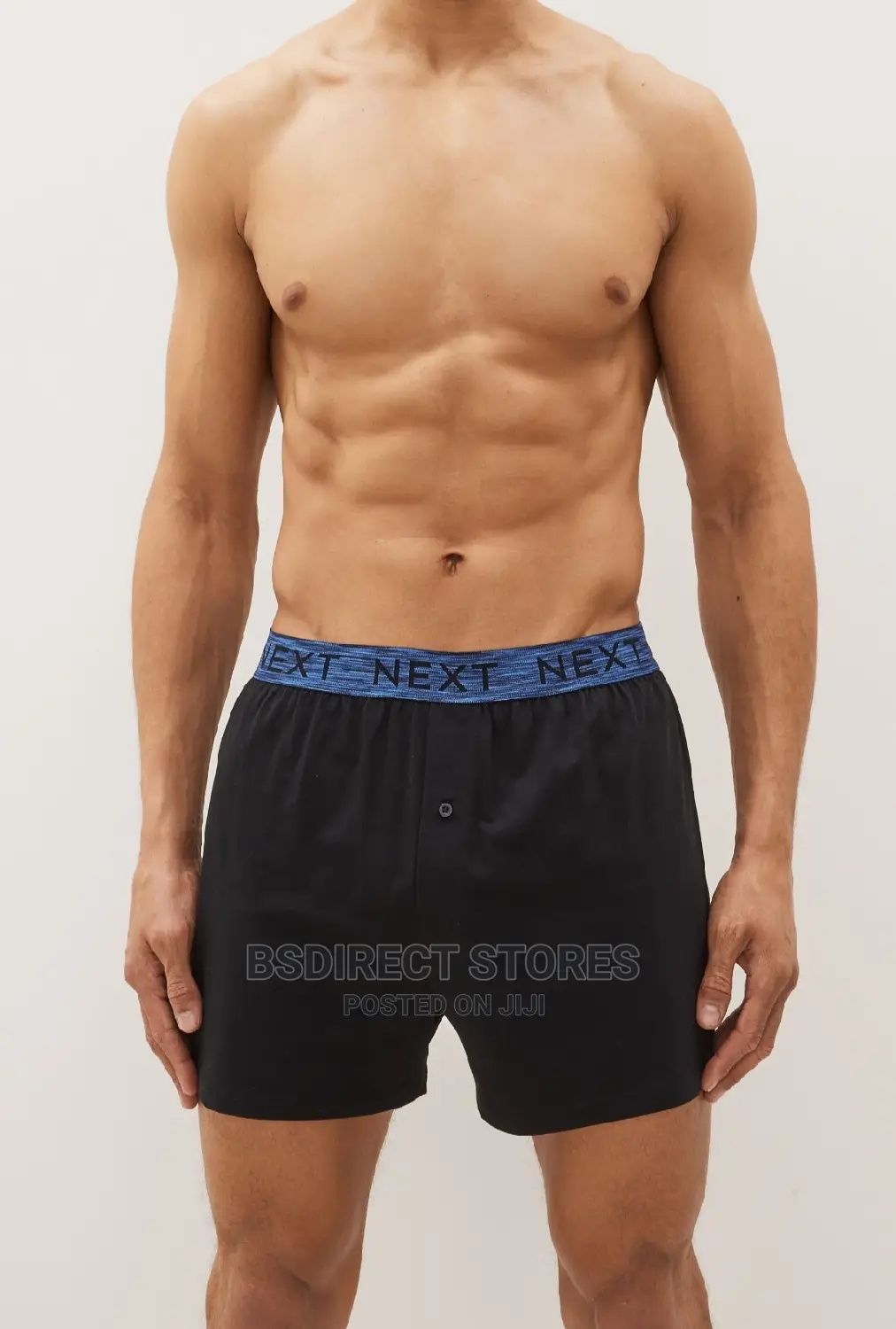 NEXT Coloured Waistband Loose Fit 100% Pure Cotton Boxers