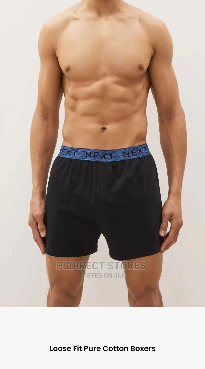NEXT Marl Waistband Loose Fit Luxury 100% Pure Cotton Boxers
