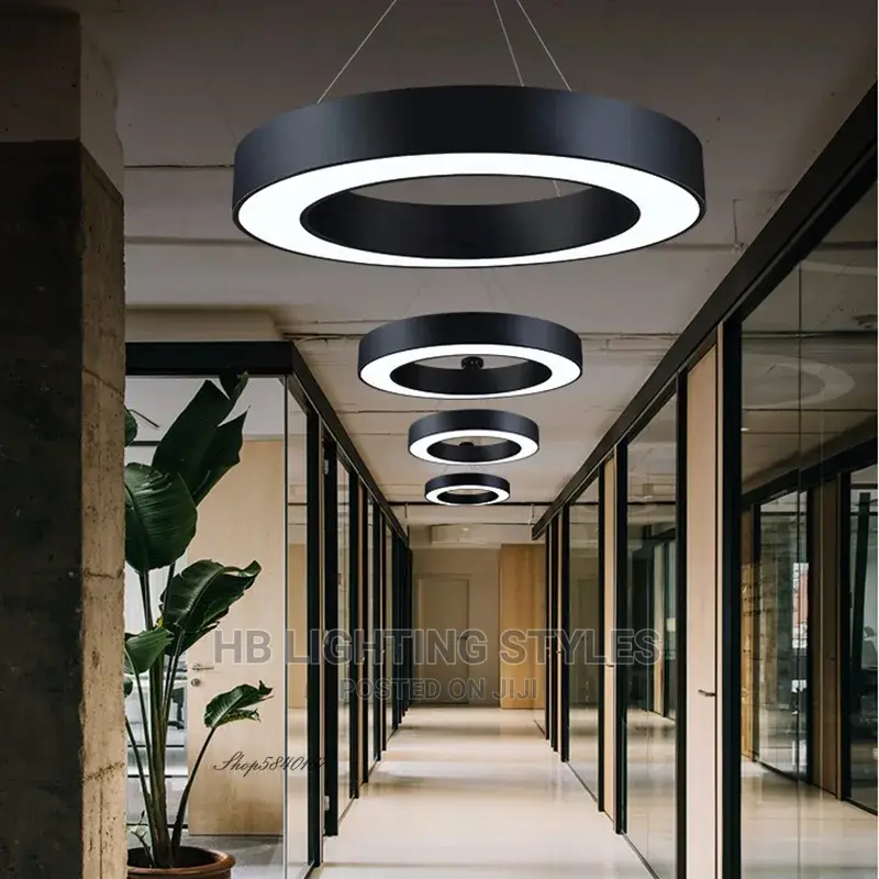 LED Rings Chandelier Light