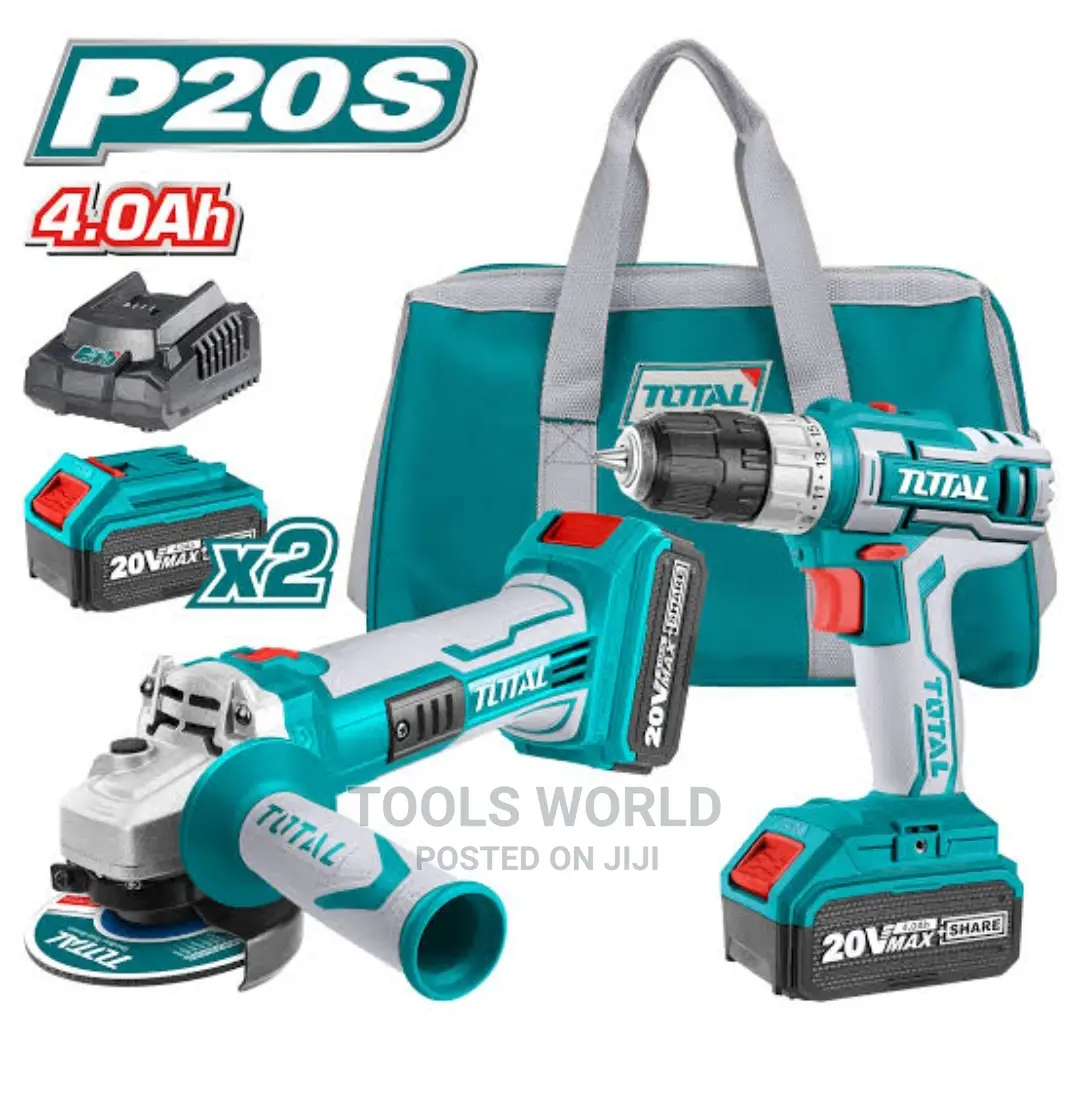 Total Li-Ion Cordless Combo KIT 20V / 4ah (Tckli2007)