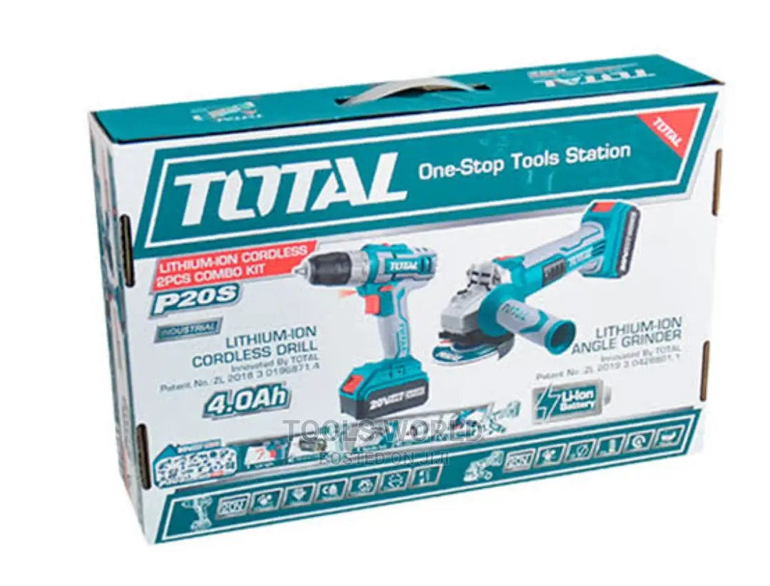 Total Li-Ion Cordless Combo KIT 20V / 4ah (Tckli2007)