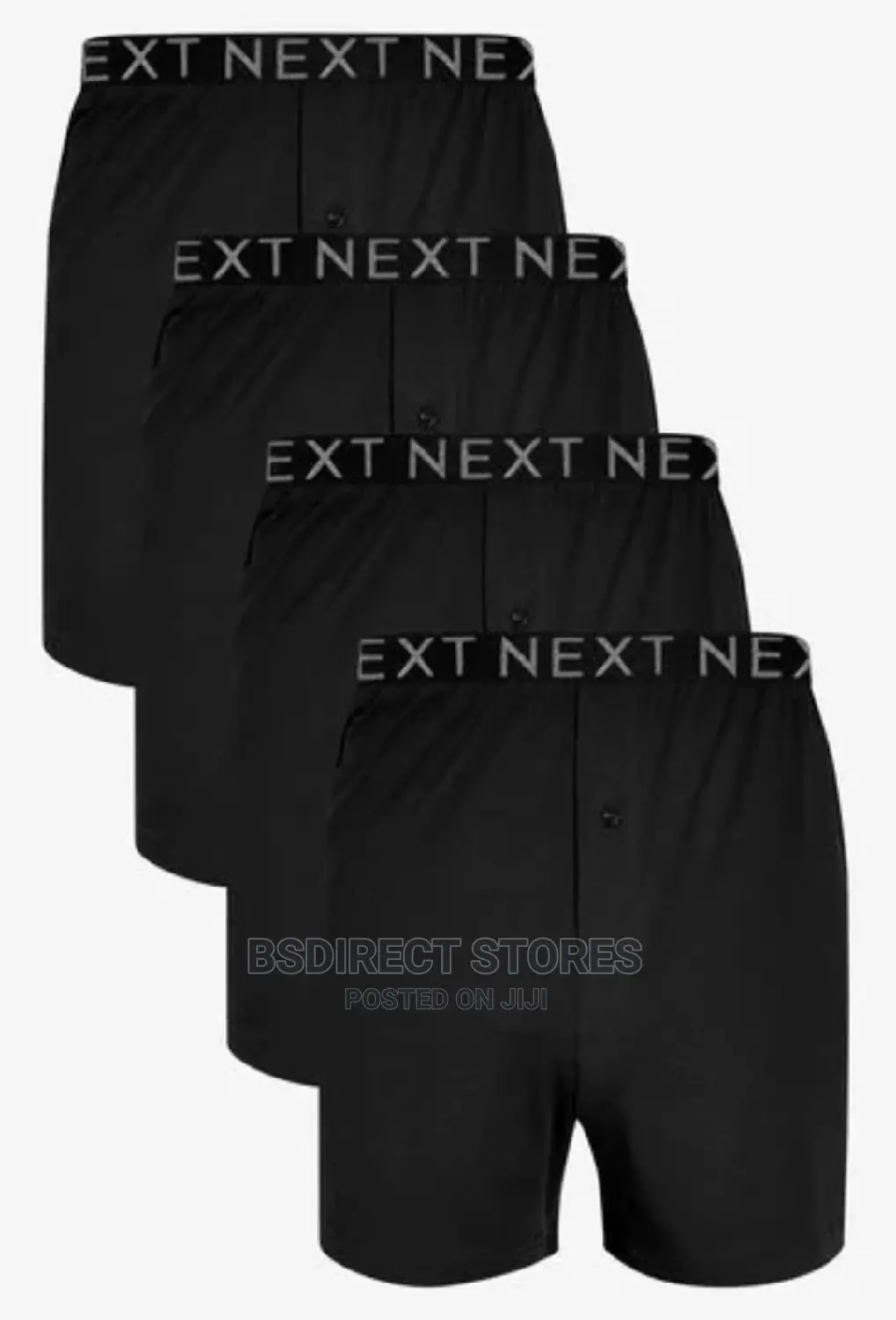 NEXT Black Loose Fit Luxury 100% Pure Cotton Men Boxers