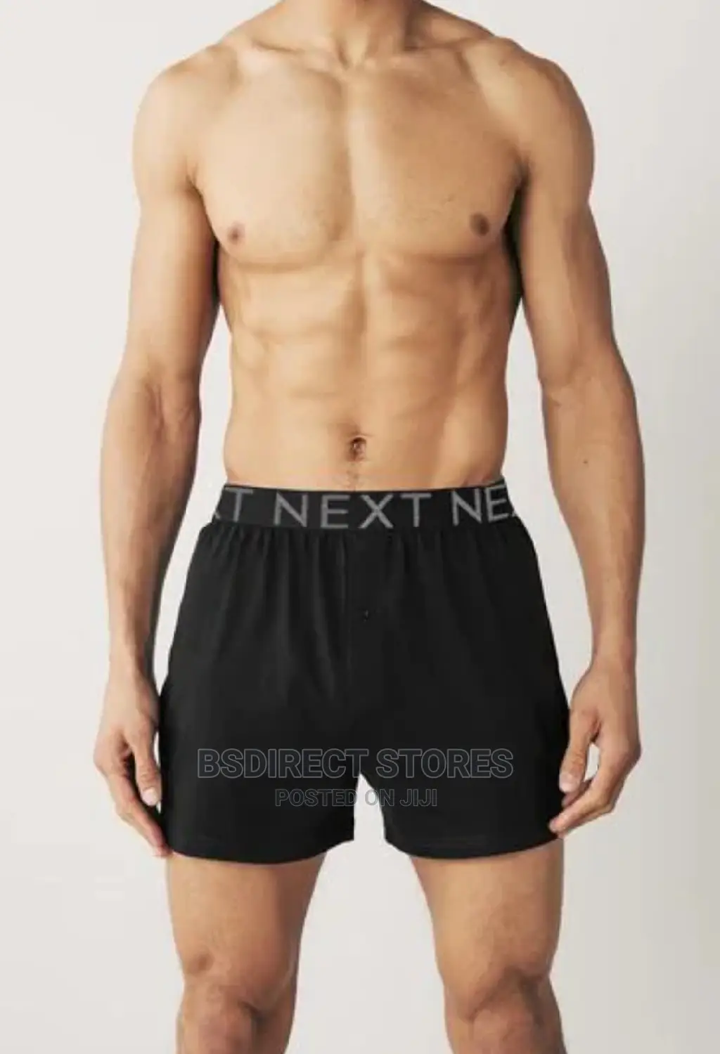 NEXT Black Loose Fit Luxury 100% Pure Cotton Men Boxers