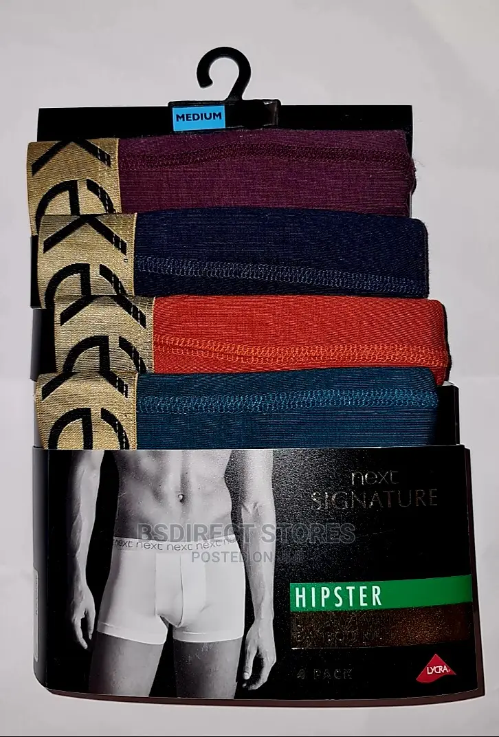 NEXT Rich Colour Hipsters Luxury Men Cotton Boxers Pack of 4