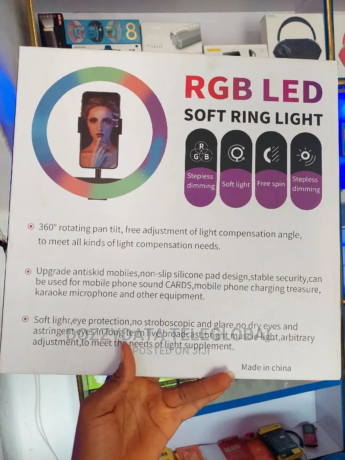 Generic 18" Dimmable USB RGB LED Ring Light Photographic