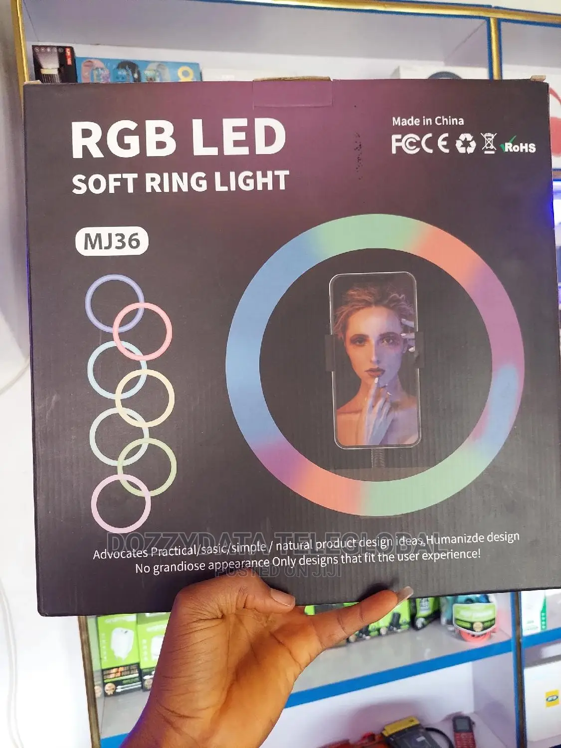 Generic 18" Dimmable USB RGB LED Ring Light Photographic
