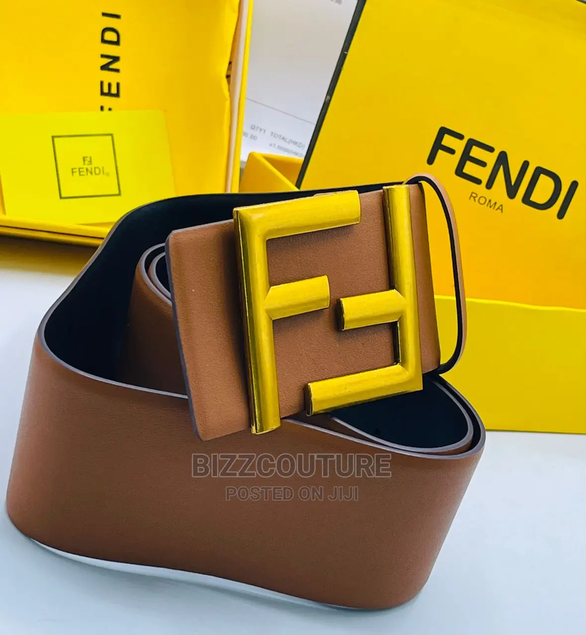 Original FENDI Female Leather Belts Available in Store