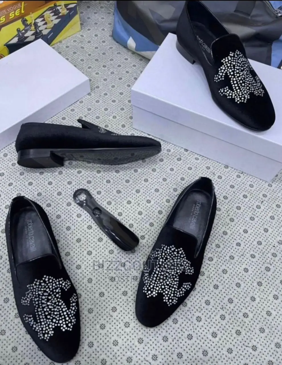 Original Italian ROBERTO CAVALLI Loafers Available in Store