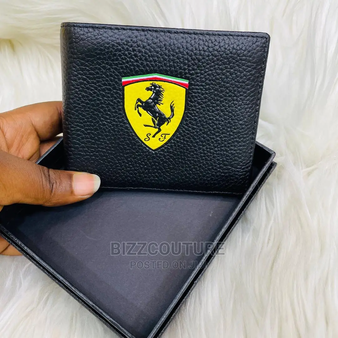 Original FERRARI Leather Wallets Available in Store