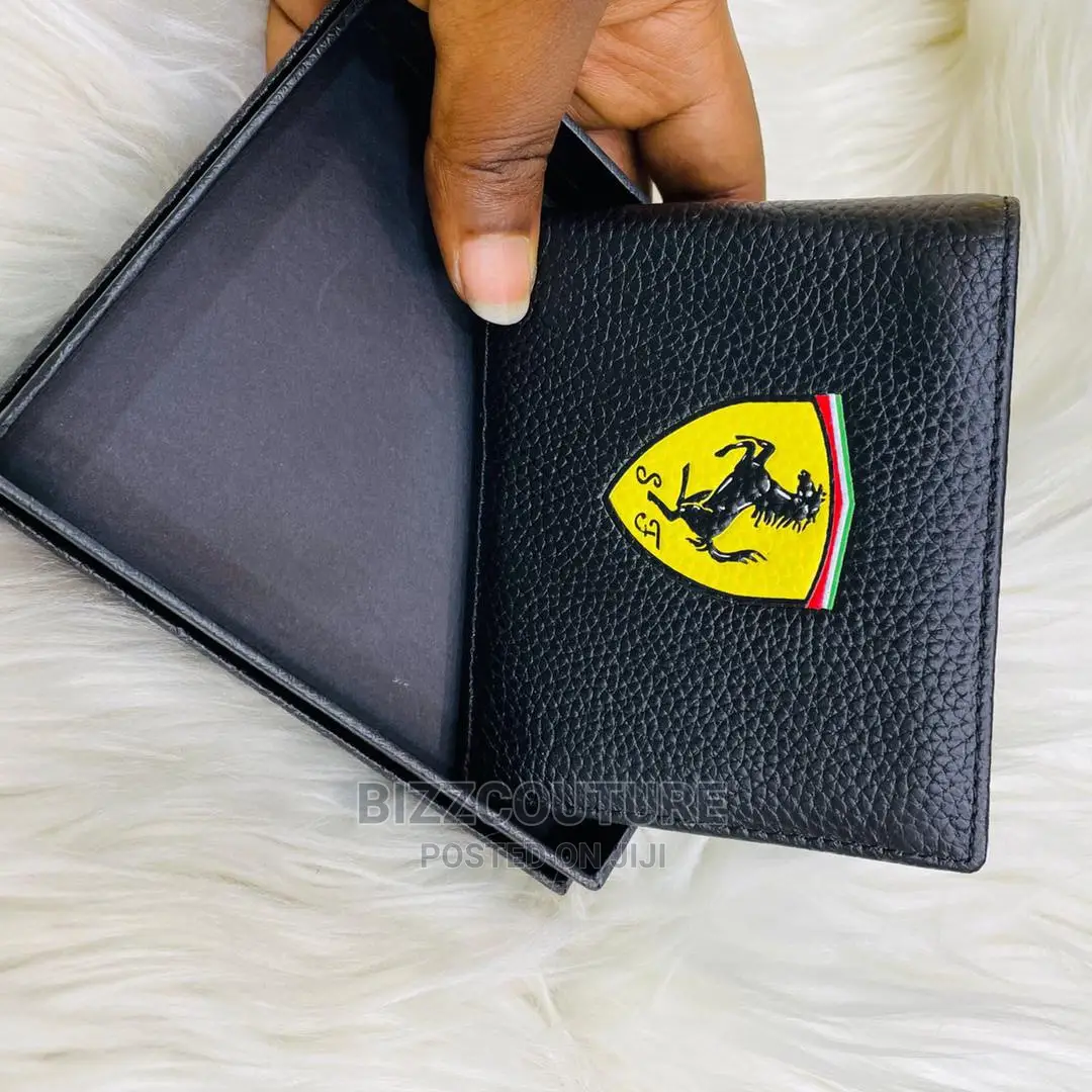 Original FERRARI Leather Wallets Available in Store