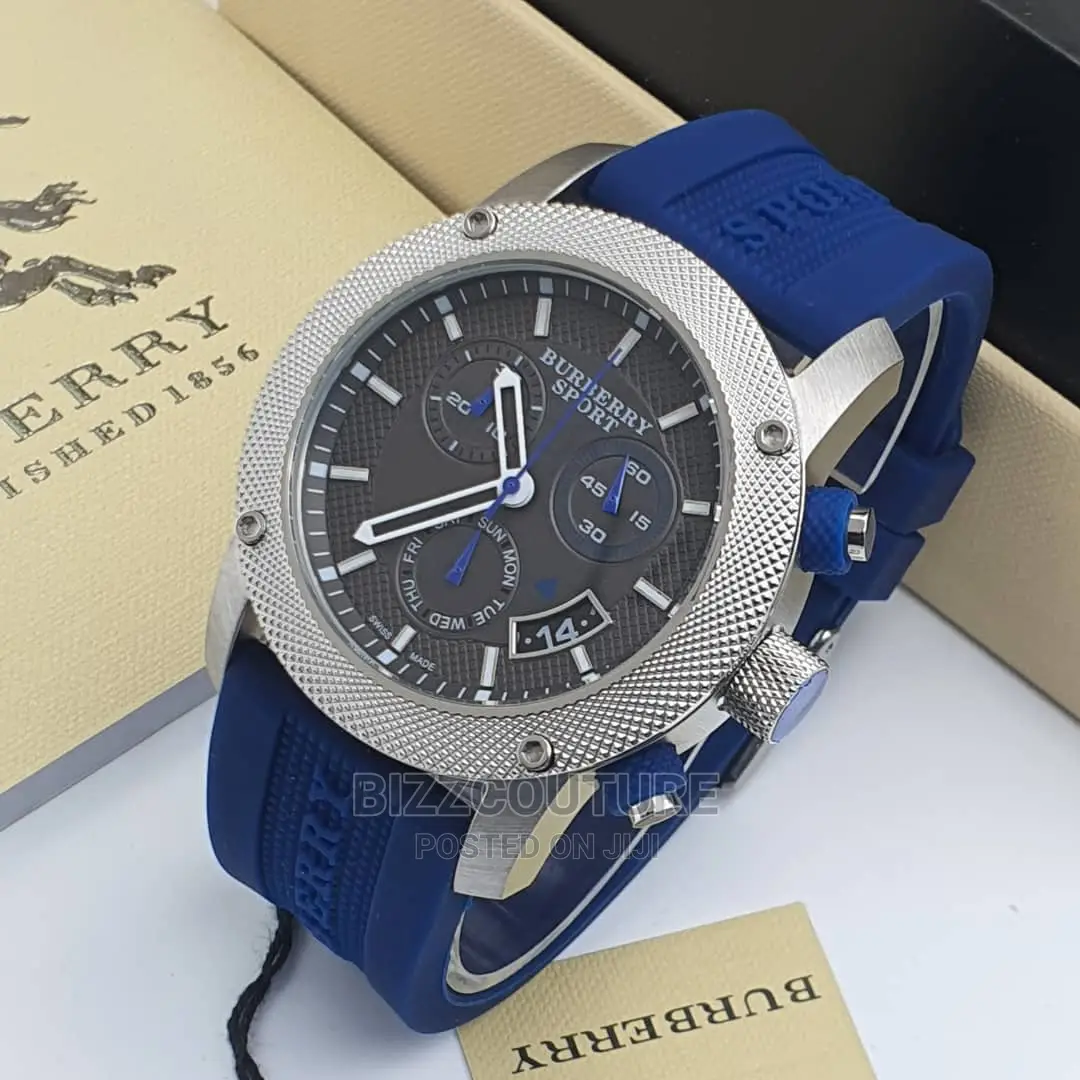 Original BURBERRY Rubbers Strap Watch Available in Store