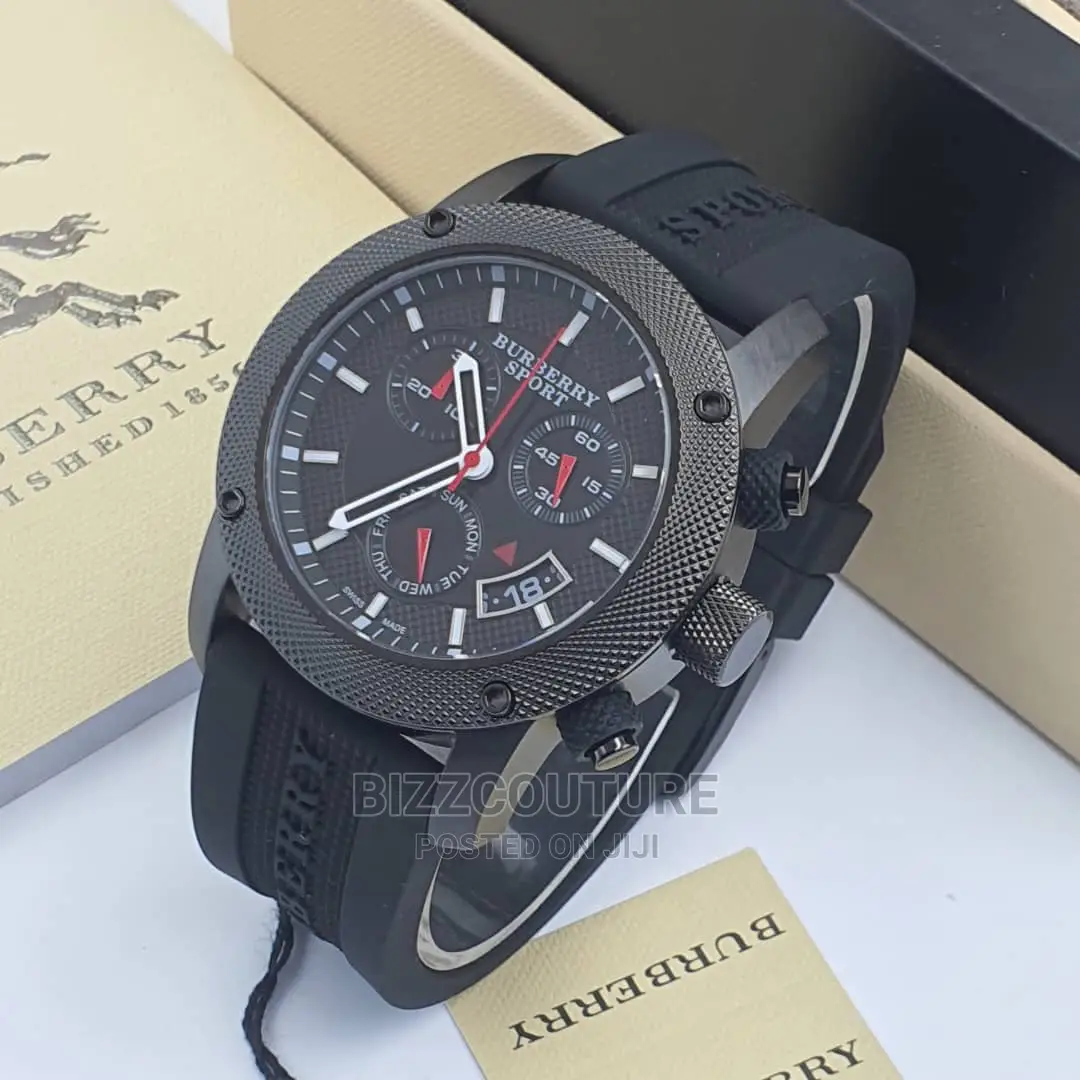 Original BURBERRY Rubber Strap Watch Available in Store