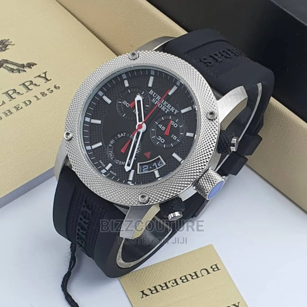 Original BURBERRY Rubber Strap Watch Available in Store