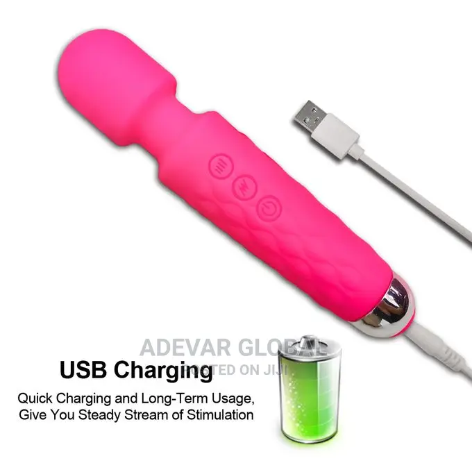 Rechargeable Magic Wand Vibrator Sex Toy for Women