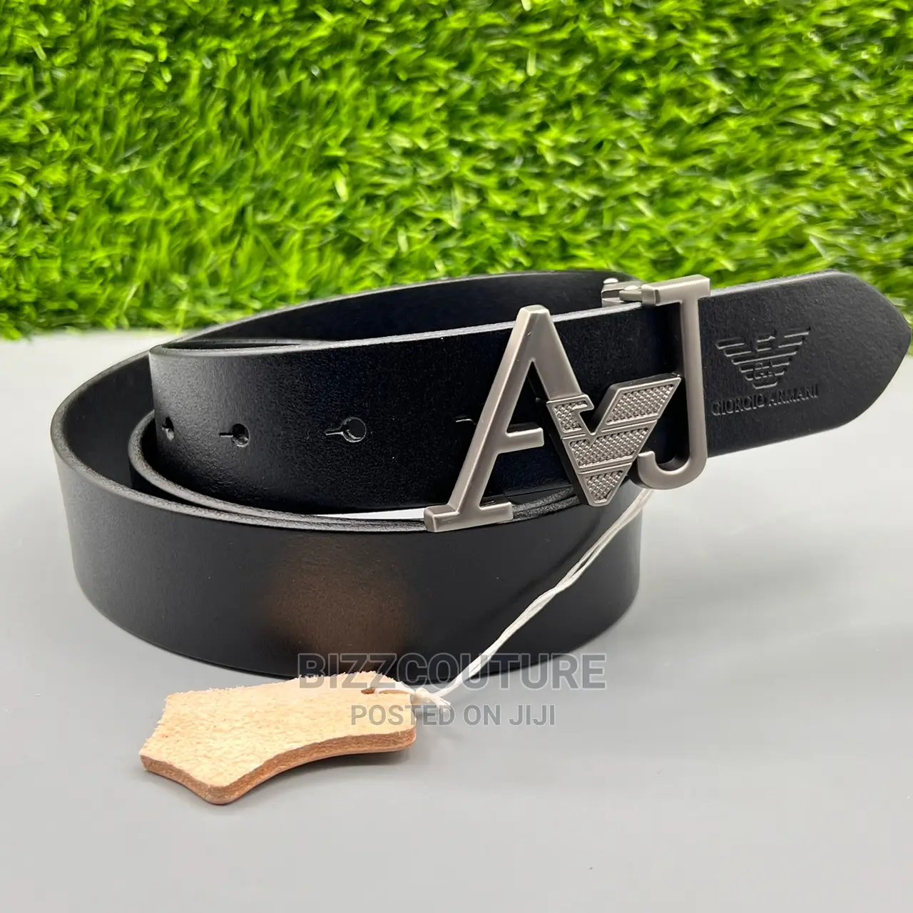Original EMPORI ARMANI Leather Belt Available in Store