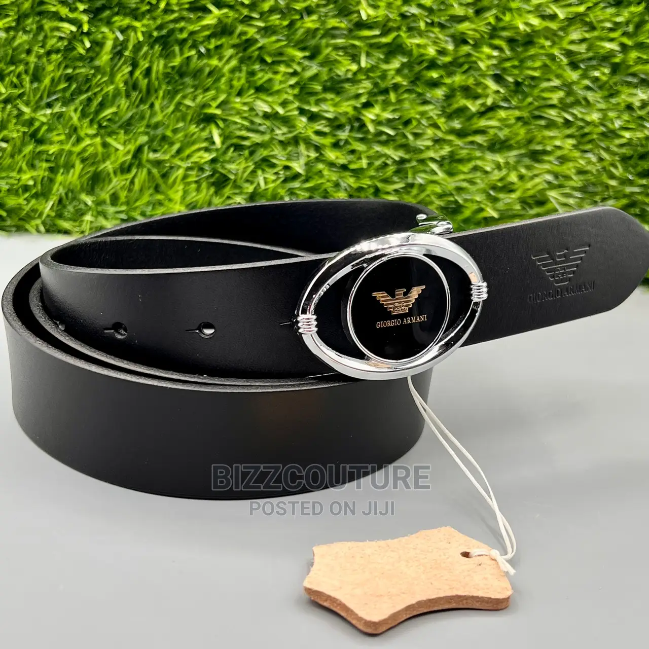 Original EMPORI ARMANI Leather Belt Available in Store