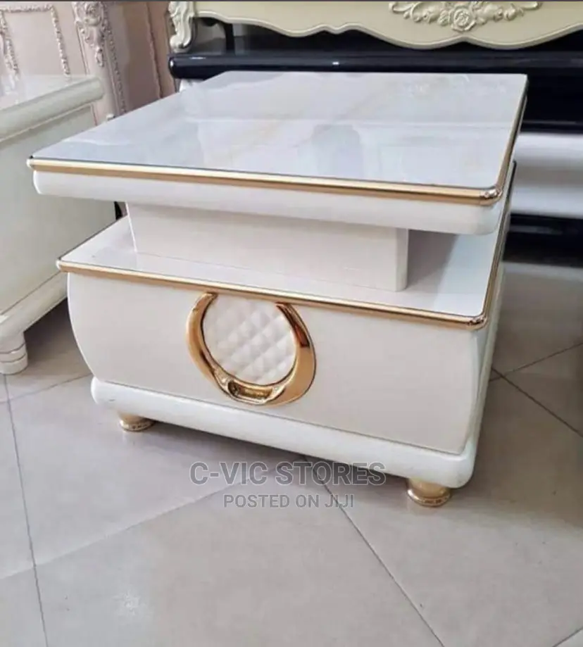 New Modern Medium Wooden Side Stool With Drawer