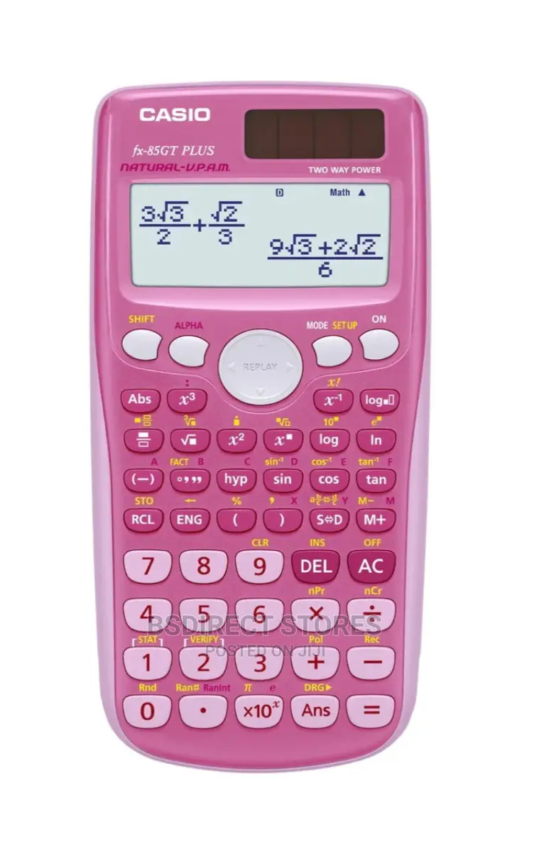 Casio FX-83GTX PLUS Super School Scientific Calculator Pink
