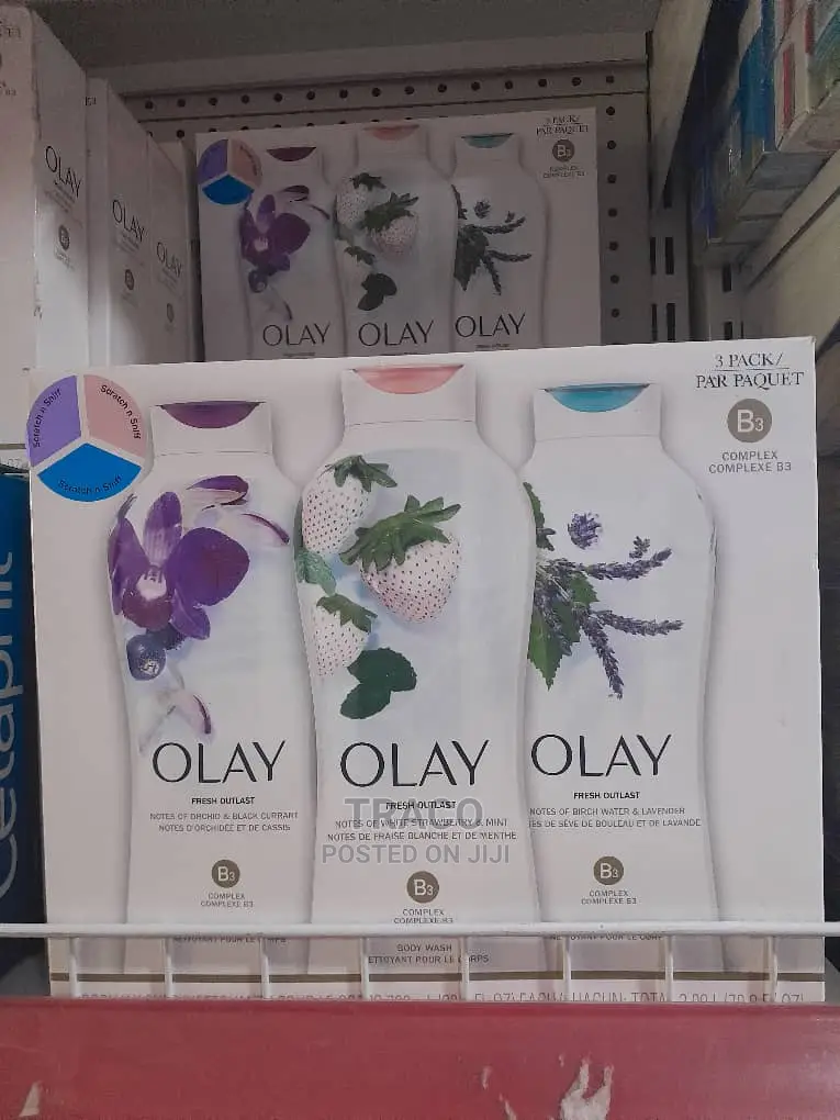Olay Fresh Outlast Body Wash - 700ml X 3 -70.8 Oz