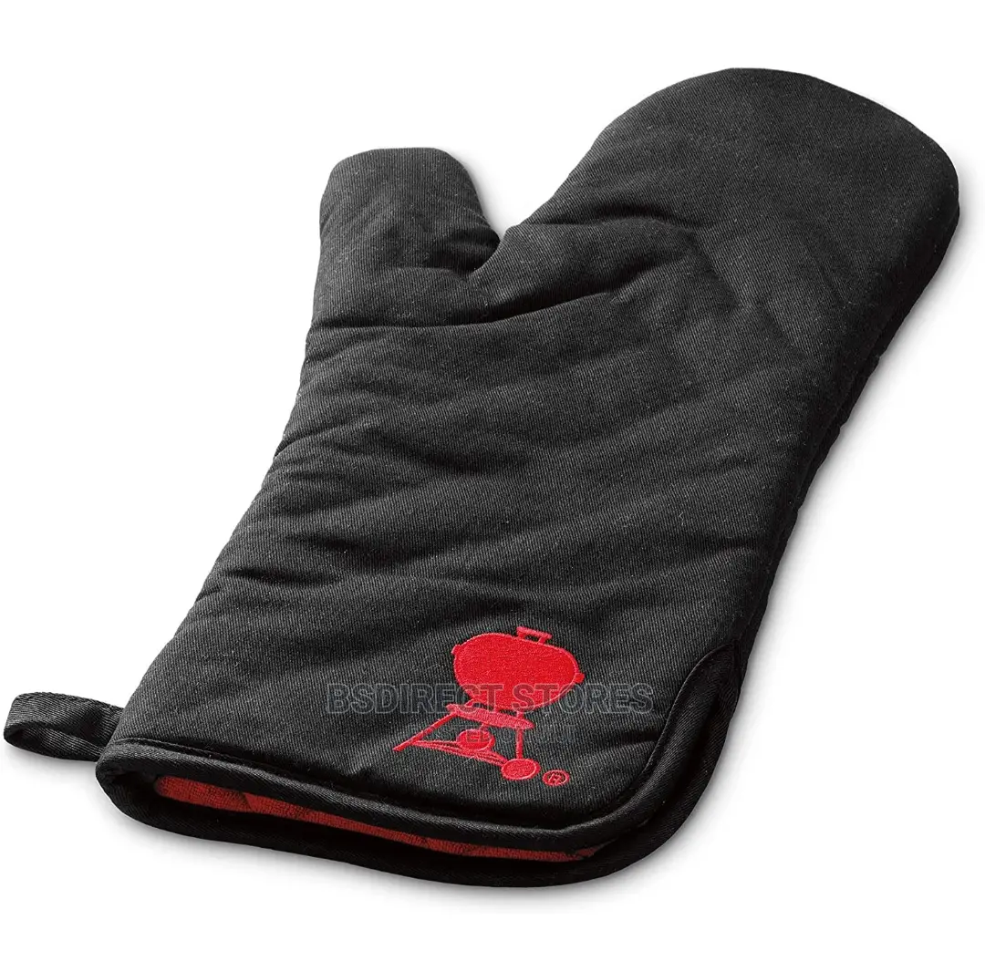 Weber Premium Grill Mitt (Black With Red Kettle Logo)