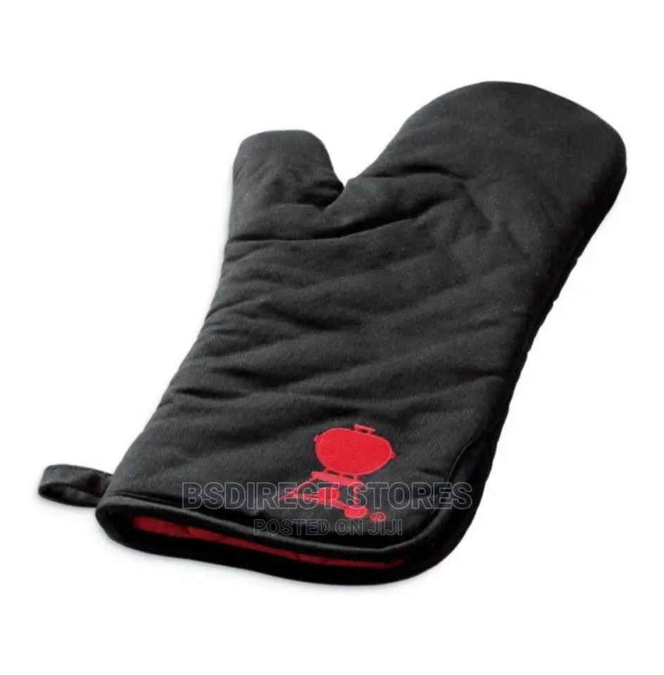 Weber Premium Grill Mitt (Black With Red Kettle Logo)