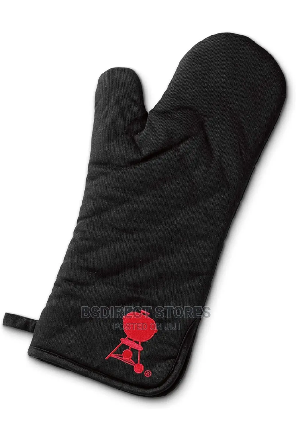 Weber Premium Grill Mitt (Black With Red Kettle Logo)