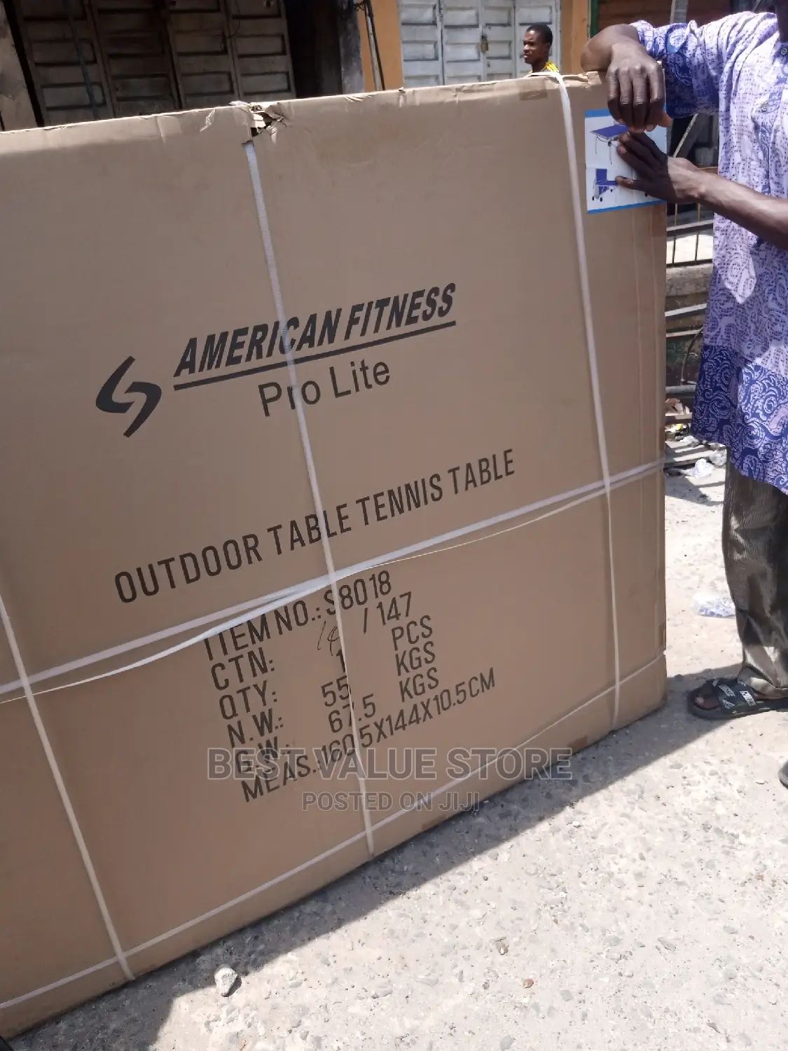 American Fitness Outdoor Tabletennis Board With Original Bat