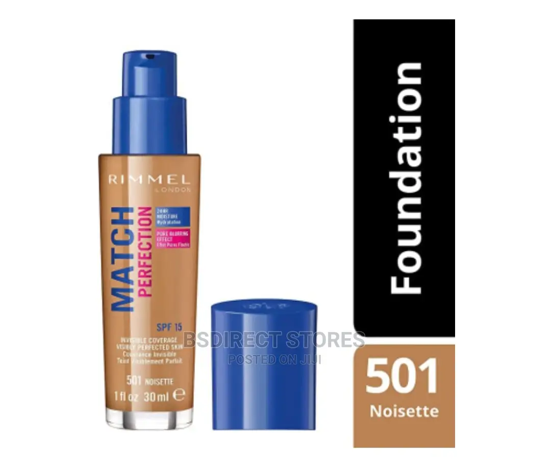Rimmel London Match Perfection Foundation Noisette 501 30ml