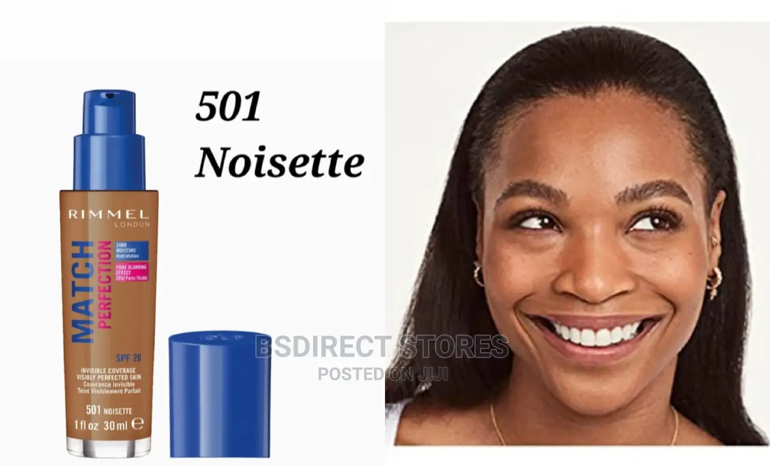 Rimmel London Match Perfection Foundation Noisette 501 30ml