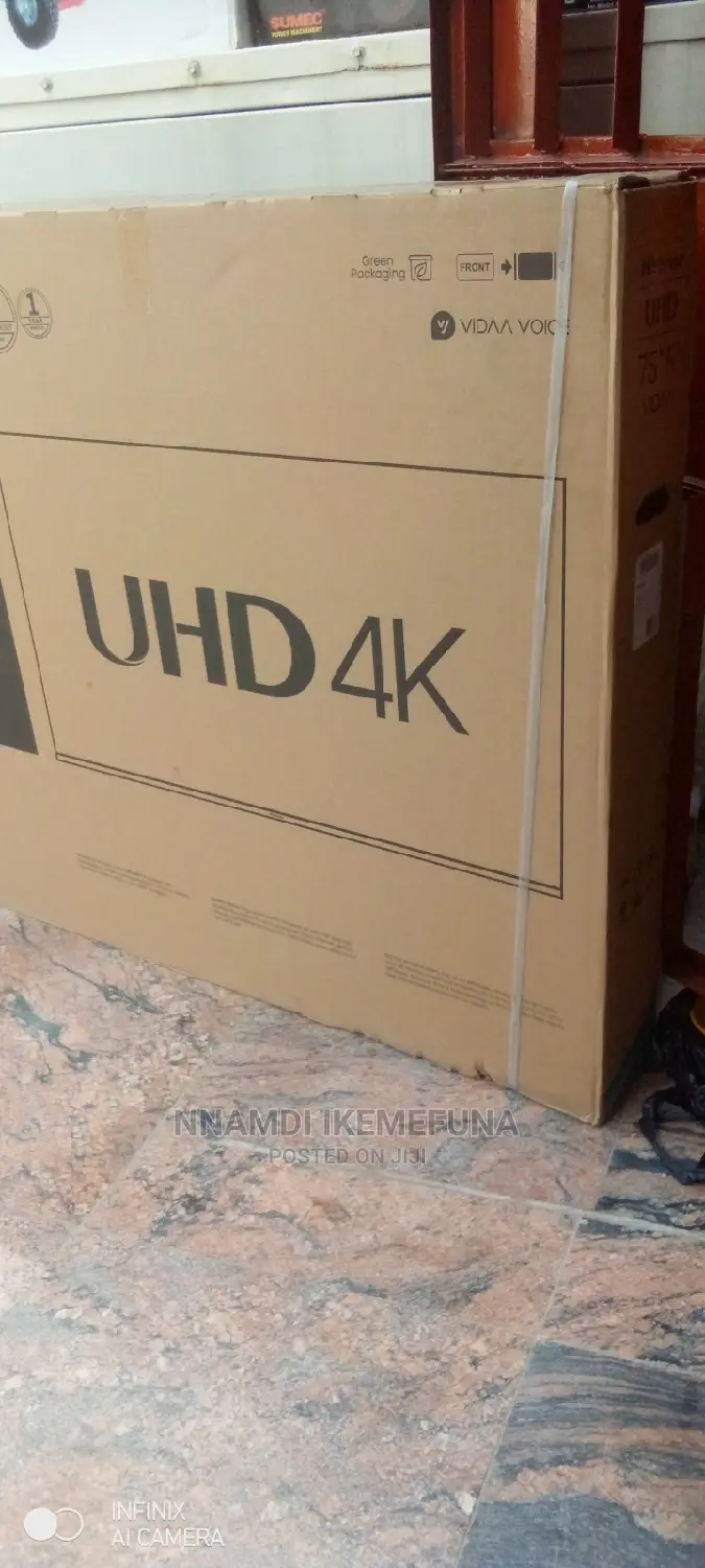 Original 75"Hisense TV Is Available 4gud Price Made in Korea