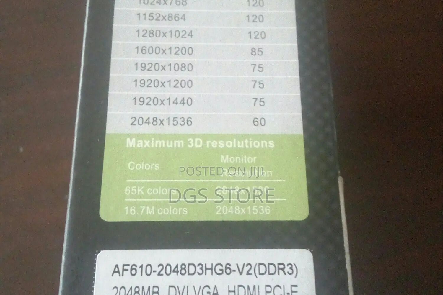 Afox Geforce Gt610 2gb Graphics Card for Desktop Low Profile