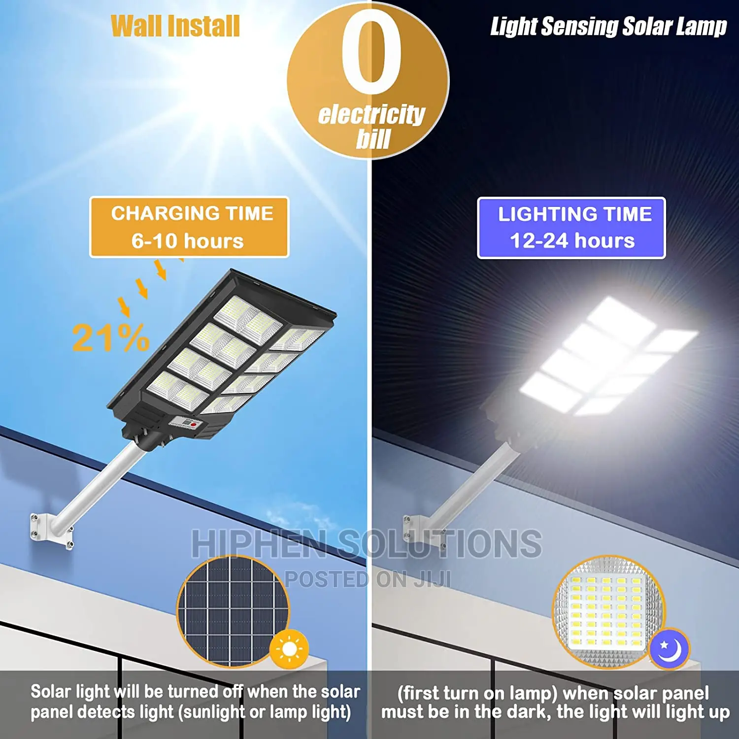 High Quality Outdoor Solar Flood Streetlight