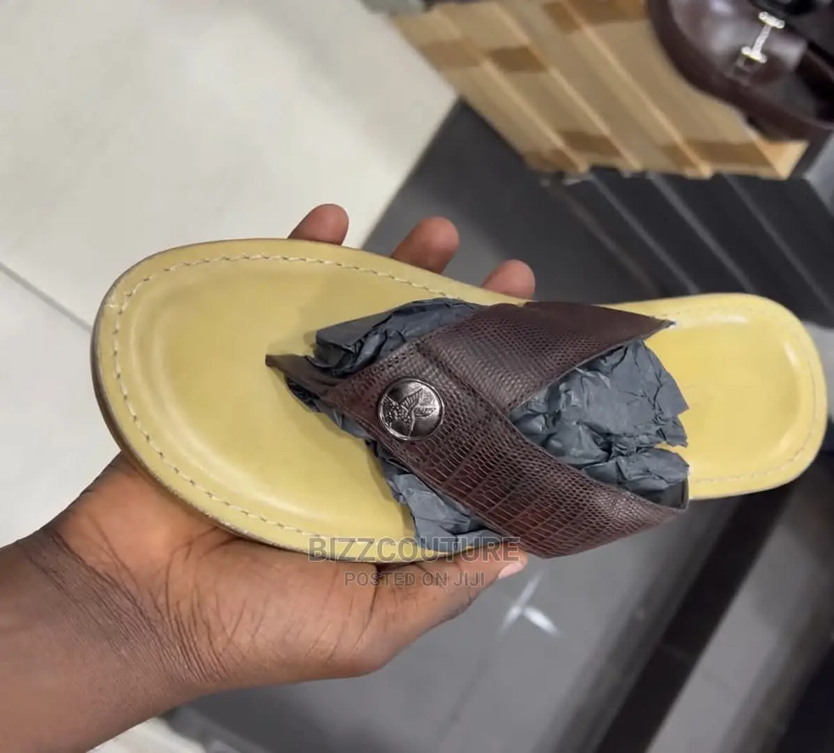 Original Italian Leather Slippers Available in Store