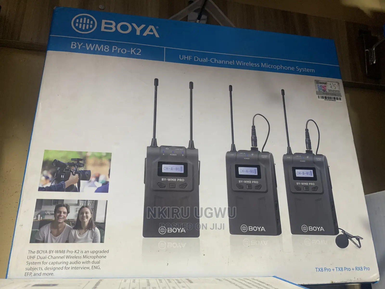 Boya BY-WM8 Pro Is an Upgraded UHF Dual-Channel Wireless
