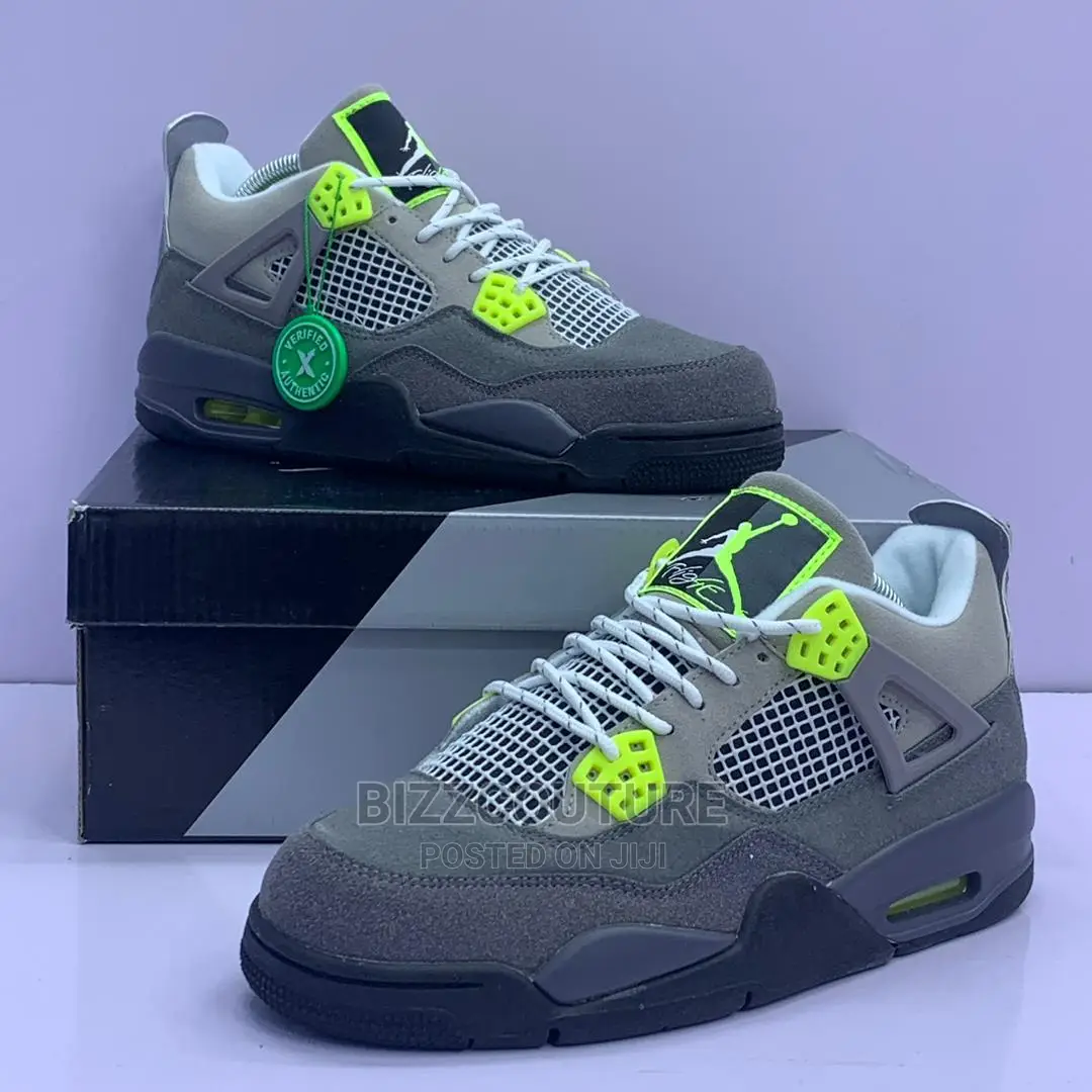 Original AIR JORD 4 Retro Neon Size 40-50 Available in Store