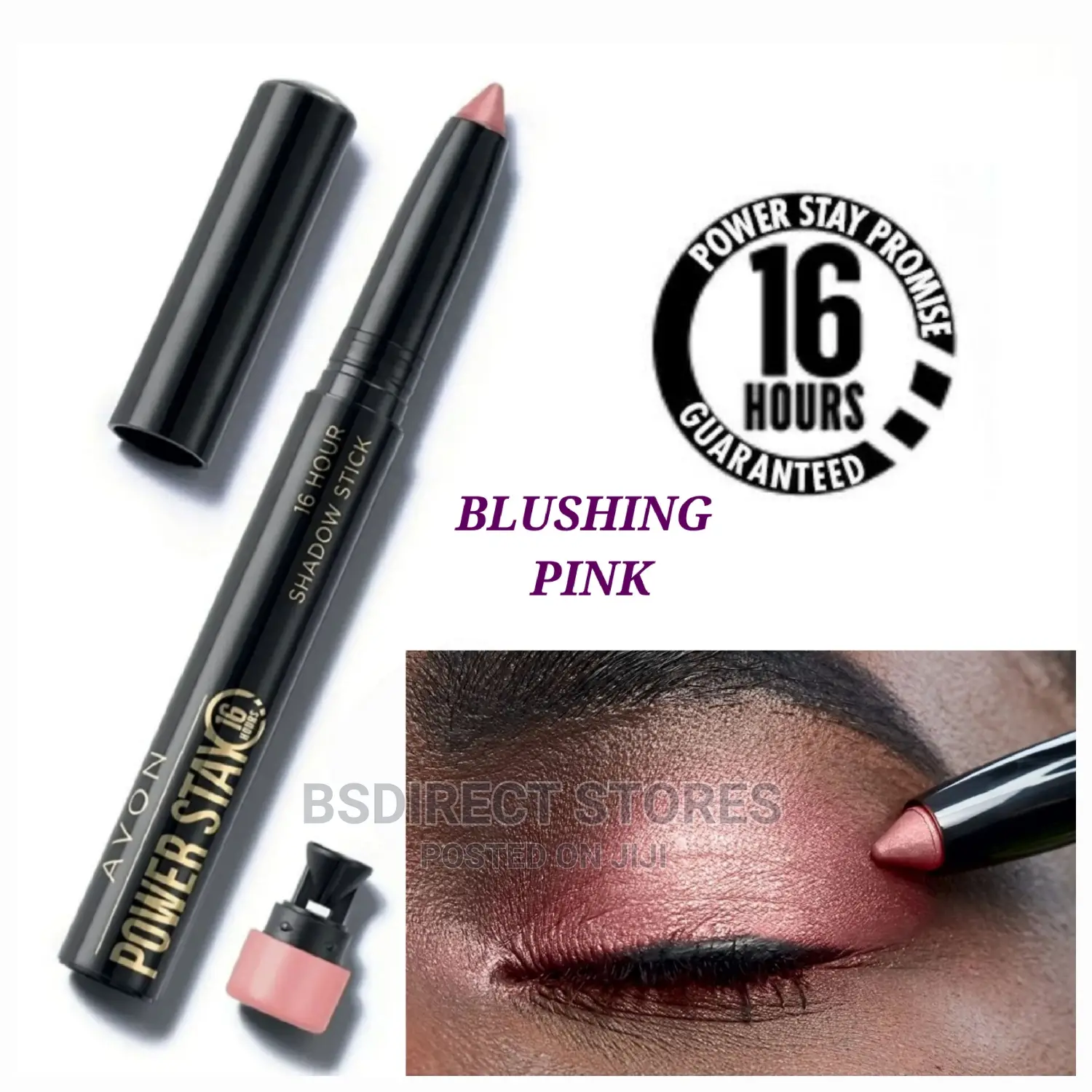 Avon BLUSHING PINK Power Stay 16 Hour Eyeshadow Stick