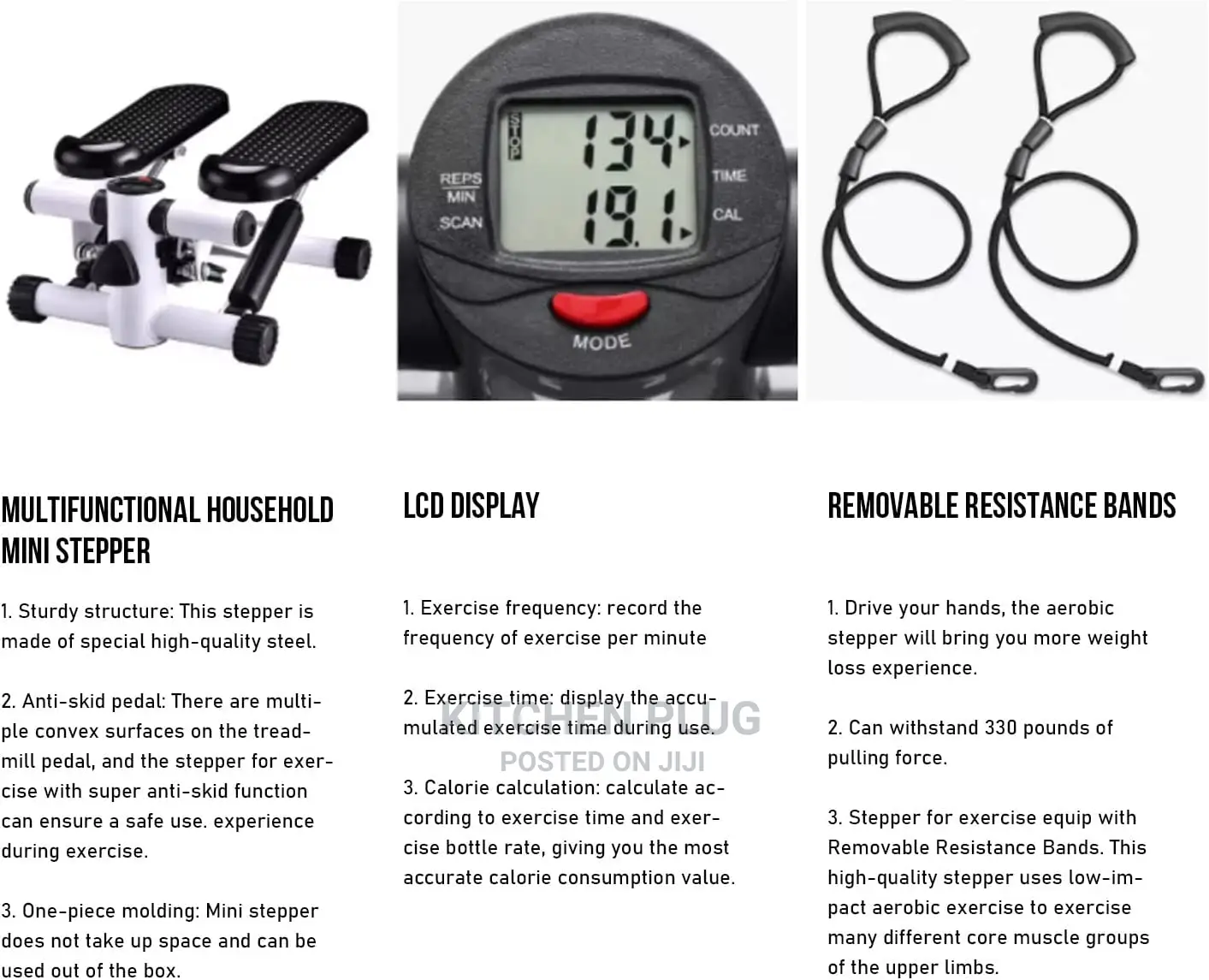 Mini Stepper Home Exercise Machine - Fitness Cardio